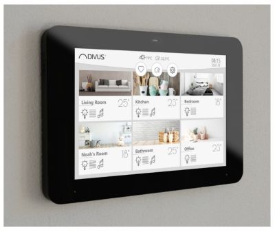 KNX-IQ08-IP DIVUS KNX-IQ08-IP BLACK - on building wall
