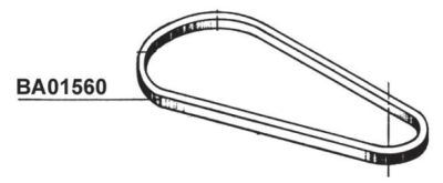 RIB BA01560 R SERIE CINGHIOLI R60 A32