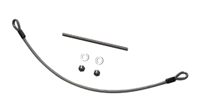 DOMOTIME ASC600SSC Cavo anticaduta in acciaio INOX per cancelli a battente - Lunghezza 600mm