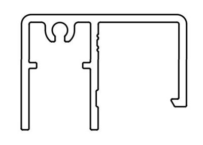FAAC 105803 PROFILO VERTICALE PER ANTA FISSA L=5.200 mm TK20