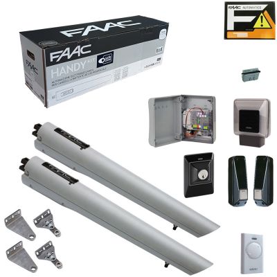 FAAC 105998 HANDY KIT 24V SAFE Automazione Cancello Battenti - Larghezza max singola anta: 2,3m