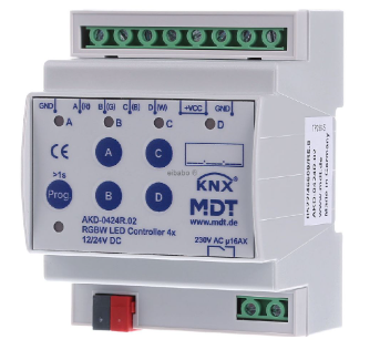 MDT AKD-0424R.02 Controller LED KNX, RGBW (attuatore dimmer LED) AKD-0424R.02