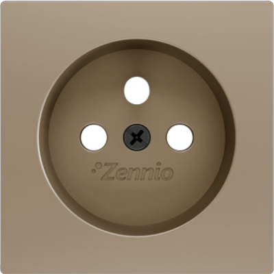 ZENNIO 830000604 ZS55. French socket cover 55x55 mm - Champagne