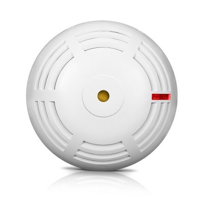 SATEL MSD-350 Rilevatore di fumo wireless conforme con EN 14604. funzionamento anche in modalità stand-alone