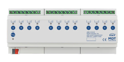 MDT AMS-1216.03 AMS-1216.03 Attuatore di commutazione 12x/16A con misurazione della corrente