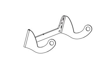 TOPP 1A2602 Tilting front mounting bracket - grey