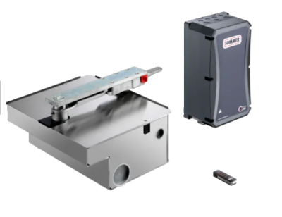 SOMMER YS10603-00001 Automazioni per cancelli a battente twist UG anta singola DIN sinistra, acciaio inox