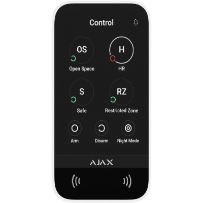 AJAX 58454 KeyPad TouchScreen ASP black