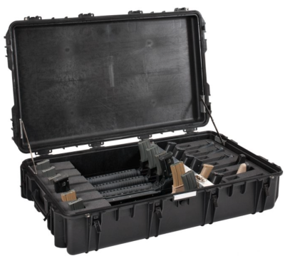 GT LINE 10826.B D2 108 cm long suitcase, black with sponge for 6 rifles