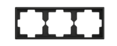 ZENNIO ZS70FM3A ZS70. 3-gang Frame - Anthracite
