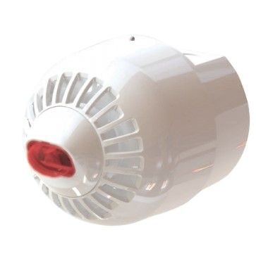 ARITECH FIRE ASW2367W Outdoor multitone optical/acoustic alarm with high base. White color with flashing red
