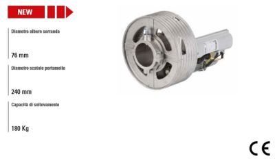 FAAC 109971 RH240/76 EF Electric Brake Roller Shutter Gear Motor