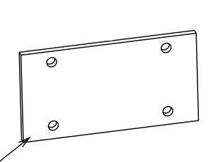 RIB IDR0002 R PLATE 150X80X6 HYDRO 66200185
