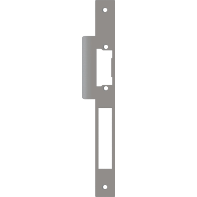 ZENNIO 950001596 IWAC - Rectangular edge plate with latch bolt curv