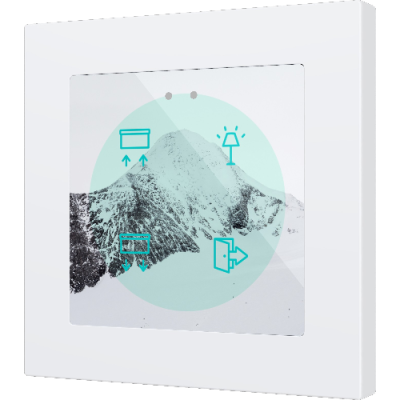 ZENNIO ZVIFR55X4C360 Flat RGB 55 X4. Glass capacitive push button 55x55