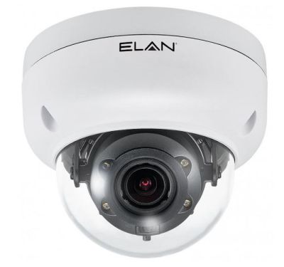 EL-IP-ODA4-WH Telecamere IP ELAN Sorveglianza IP Motorizzata Autofocus Telecamera dome da esterno 4MP con IR (Bianco)