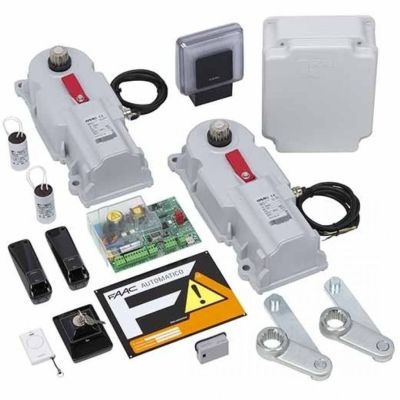FAAC 106746445 BASEMENT SWING DOOR AUTOMATION POWER KIT 230V GREEN