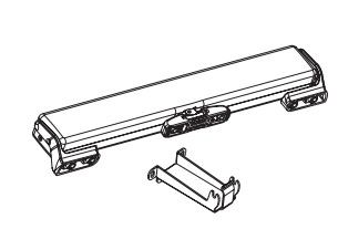 TOPP 3A7#000001018 C20 tandem 24V chain actuator - black