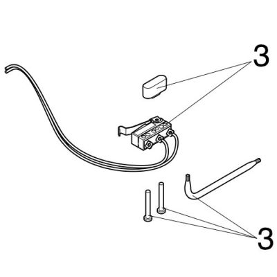 FAAC SPARE PARTS 63000923 MICROSWITCH KICK-LOCKING A952