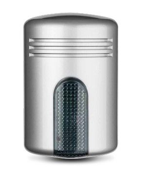 VENITEM 23.29.15 MINI DOGE L steel/smoked siren with flashing LED