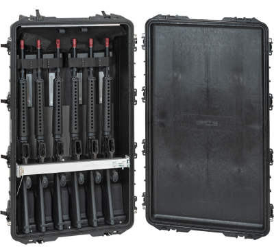 GT LINE 10826.B D5 108 cm long suitcase, with sponge for 6 rifles, with