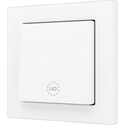 ZENNIO ZS551PB1MWC ZS55. Simple Soft push button for 1 binary input