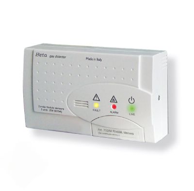 TECNOCONTROL SE330KM Domestic Beta gas detector for CH4 - relay - replaceable sensor - IMQ