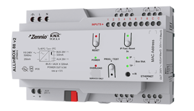 ZENNIO ZPR88V2 ALLinBOX 88 v2. Multifunction device with KNX powe
