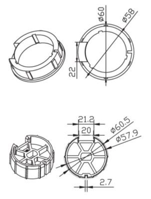 CAME 001YK5115 DEPART 62x0.6mm WARHEAD