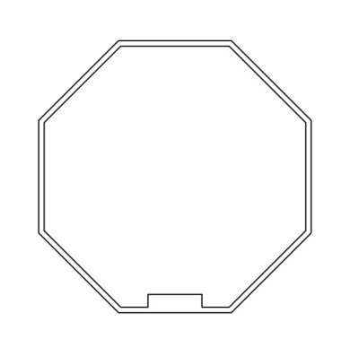 NICE 569.40.00 Octagonal 40x(0.6 to 0.8) wheel + crown