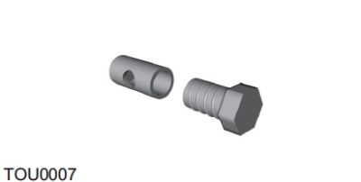 RIB TOU0007 HOLLOW GREENHOUSE CLAMP FOR COSTA TOUCH