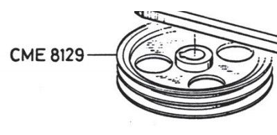 RIB CME8129 DOUBLE PULLEY D=210 TYPE A GBC GEWISS