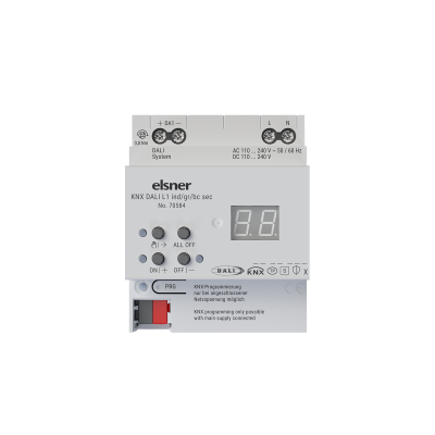 ELSNER 70584 KNX DALI L1 ind/gr/bc sec KNX DALI Gateway 1x64, T