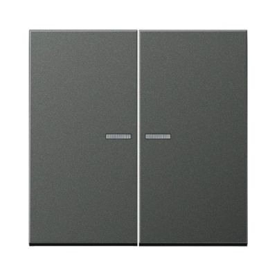 JUNG AL10921STRFAN Pulsante KNX RF, 2 canali, antracite