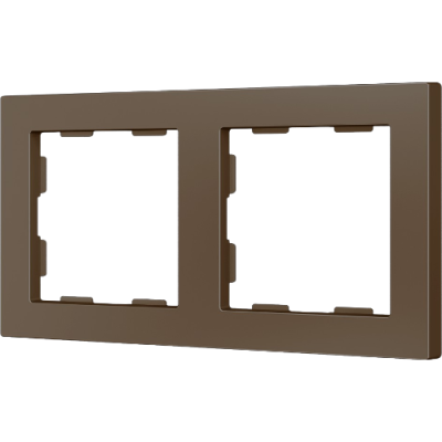 ZENNIO 980000203 ZS55. 2-gang Frame - Mocha