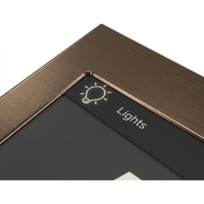 THINKNX PICCOLOF_BR_AL Cornice MARRONE BRONZO in alluminio anodizzato per