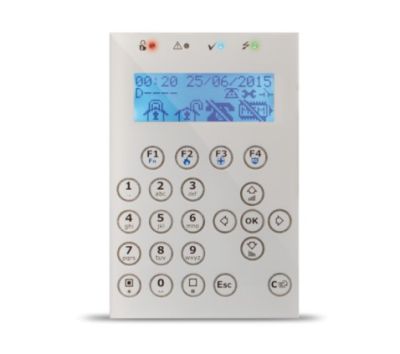 INIM Concept/GB Keyboard with backlit graphic display and touch keys for managing SmartLiving systems