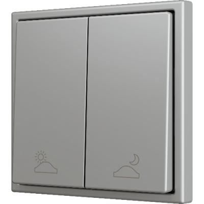 ZENNIO ZS702PB2SC ZS70. Double Soft push button for 2 binary inputs