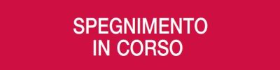 COOPER CSA INCENDIO CSA08589-F DICITURA FSB01 SPEGNIMENTO IN CORSO