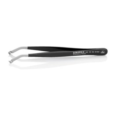 KNIPEX 92 16 02 ESD Stainless steel ESD positioning tweezer