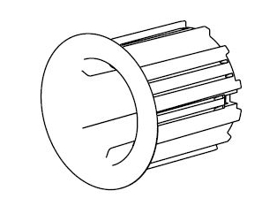 NICE 575.12360 White cap kit for Acmeda S60|80