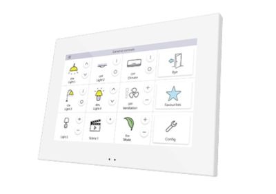 ZENNIO ZVIZ70W Z70 capacitive colour touch panel with 7-inch display, white