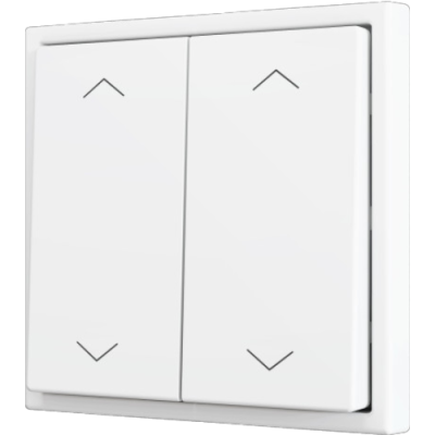 ZENNIO ZS702PB4SHMW ZS70. Double Soft push button for 4 binary inputs