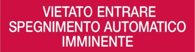 COOPER CSA INCENDIO CSA08588-F DICITURA FSB01 VIETATO ENTRARE