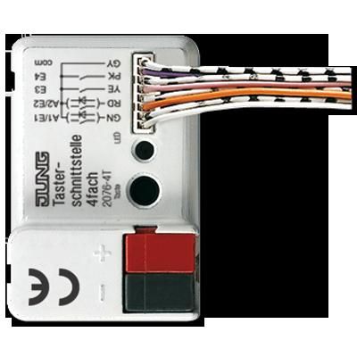 JUNG 2076-4T Interfaccia tasti da incasso KNX a 4 ingressi