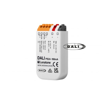 LUNATONE 24033444-24VDO DALI Power Supply 100mA, input voltage range 24-48