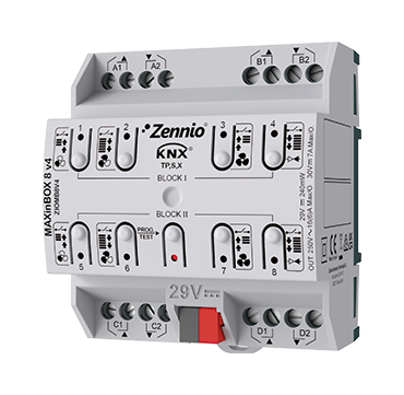 ZENNIO ZIOMB8V4 MAXinBOX8 V4. KNX-8OUT,16A