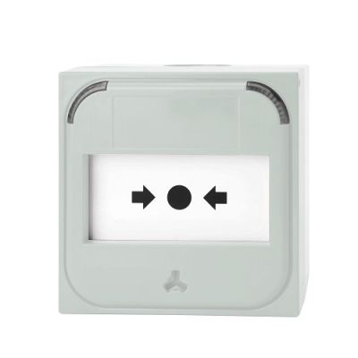 ARITECH FIRE NC-MC-0-W Resettable manual alert, white color
