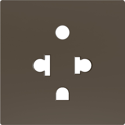ZENNIO ZS55CEUAM ZS55. Euro-American socket cover 55x55 mm - Mocha