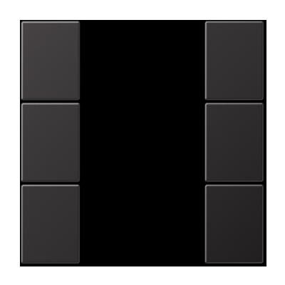 JUNG AL2503TSAD Key covers for sensor 3 channels F50- mod. LS990- dark aluminium